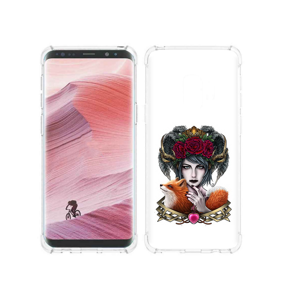 

Чехол MyPads Tocco для Samsung Galaxy S9 девушка с лисой (PT101623.567.314), Прозрачный, Tocco