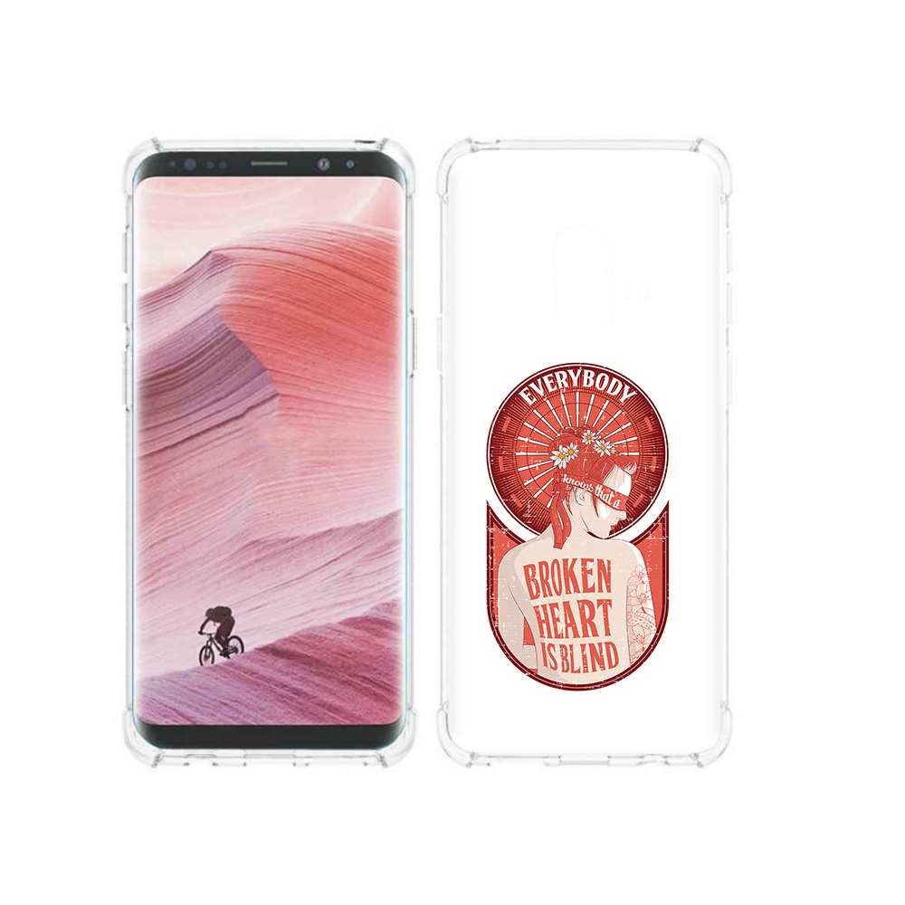 

Чехол MyPads Tocco для Samsung Galaxy S9 девушка разбитое сердце (PT101623.567.310), Прозрачный, Tocco