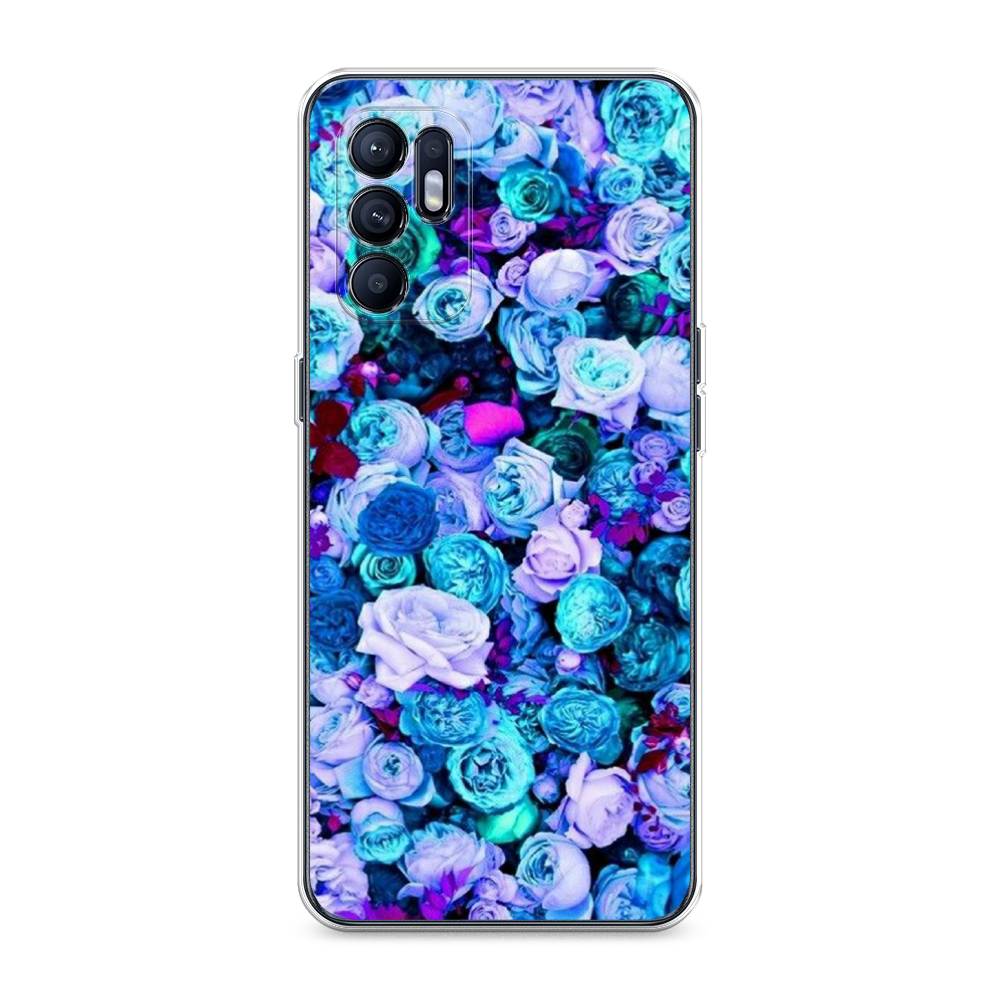 

Чехол на Oppo Reno 6 4G "Цветочный ковер", Фиолетовый, 257850-2