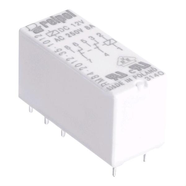 

Реле RELPOL RM84-2012-35-1024, DPDT, Uобмотки 24ВDC, 8A/250ВAC, 8A/24ВDC, монтаж PCB, RM84-2012-35-1024