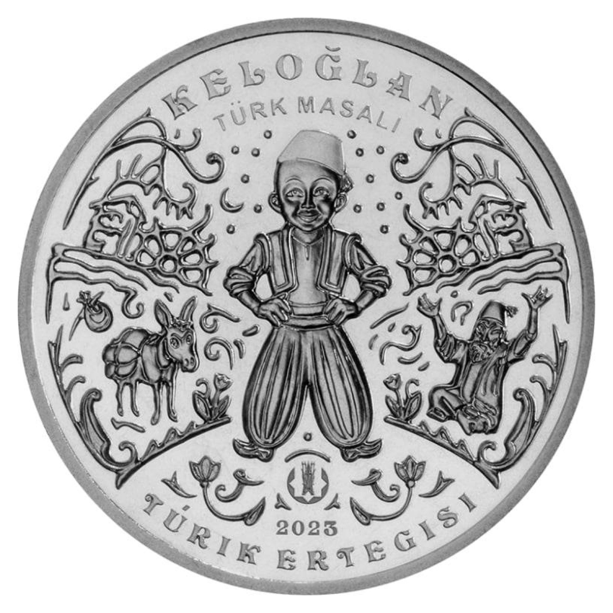 

Монета 200 тенге Волшебник Келоглан, Обряды, Казахстан 2023 UNC