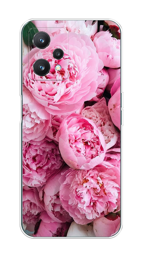 

Чехол на Realme 9 Pro "Розовые пионы", Бежевый;розовый, 258850-2