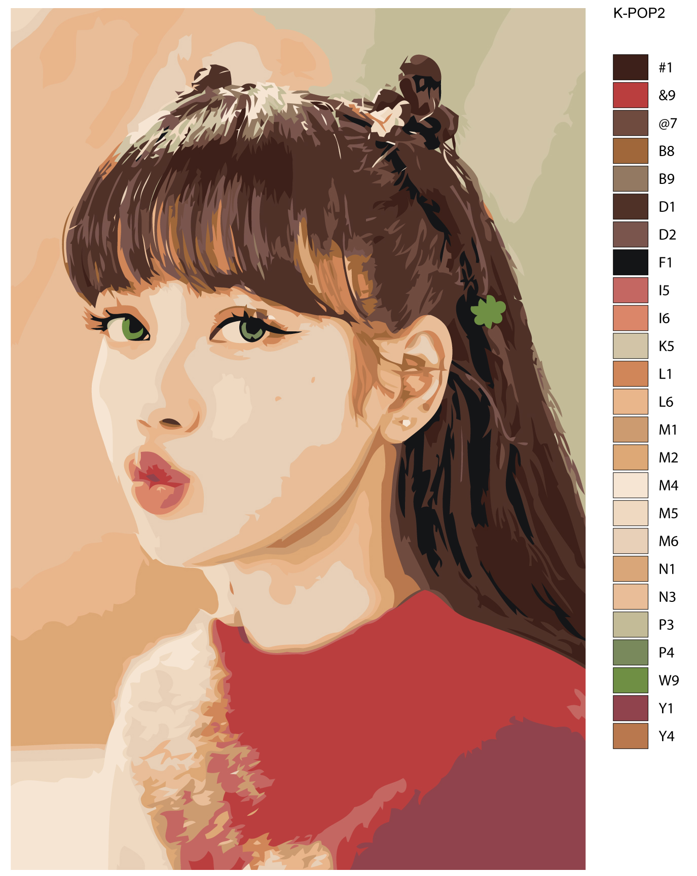 

Картина по номерам, Живопись по номерам, 100 x 150, K-POP2, K-POP2