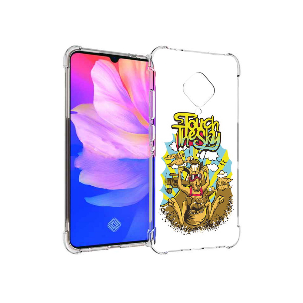 

Чехол MyPads Tocco для Vivo V17 нарисованное кенгуру комикс (PT147343.378.505), Прозрачный, Tocco