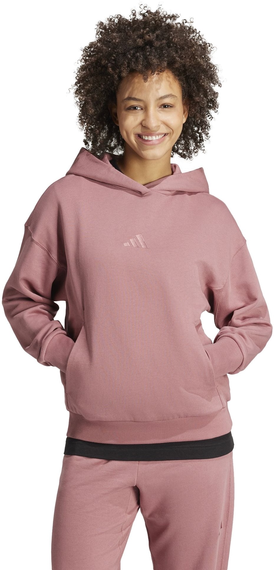 

Худи женское Adidas W ALL SZN FT HD розовое M, Розовый, W ALL SZN FT HD