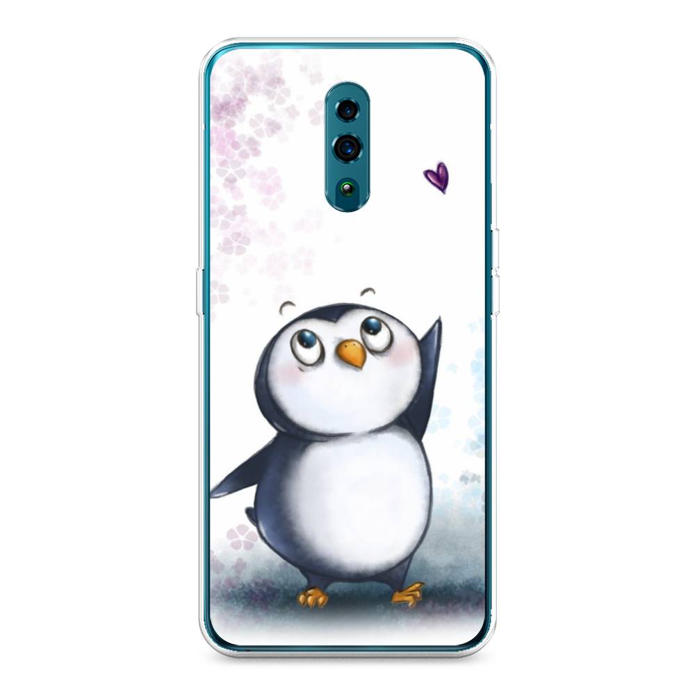 

Чехол Awog на Oppo Reno "Пингвин и сердечко", Разноцветный, 250750-1
