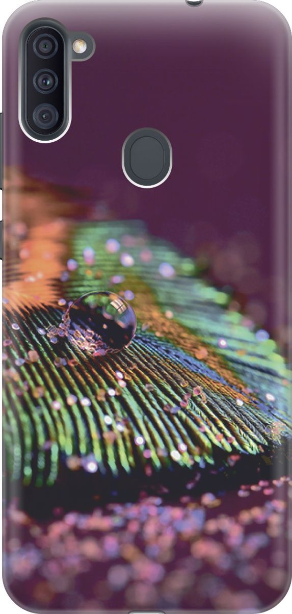 

Силиконовый чехол на Samsung Galaxy A11/M11 "Капля на пере", Зеленый;фиолетовый, 3477