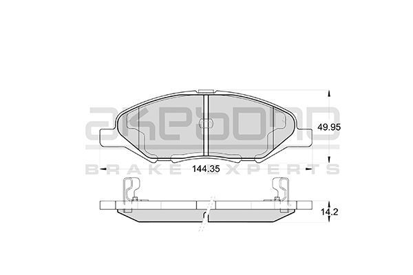 

Тормозные колодки Akebono дисковые AN675WK