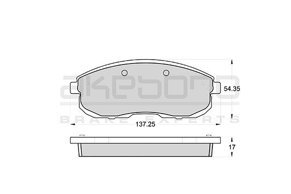 

Тормозные колодки Akebono дисковые AN279WK