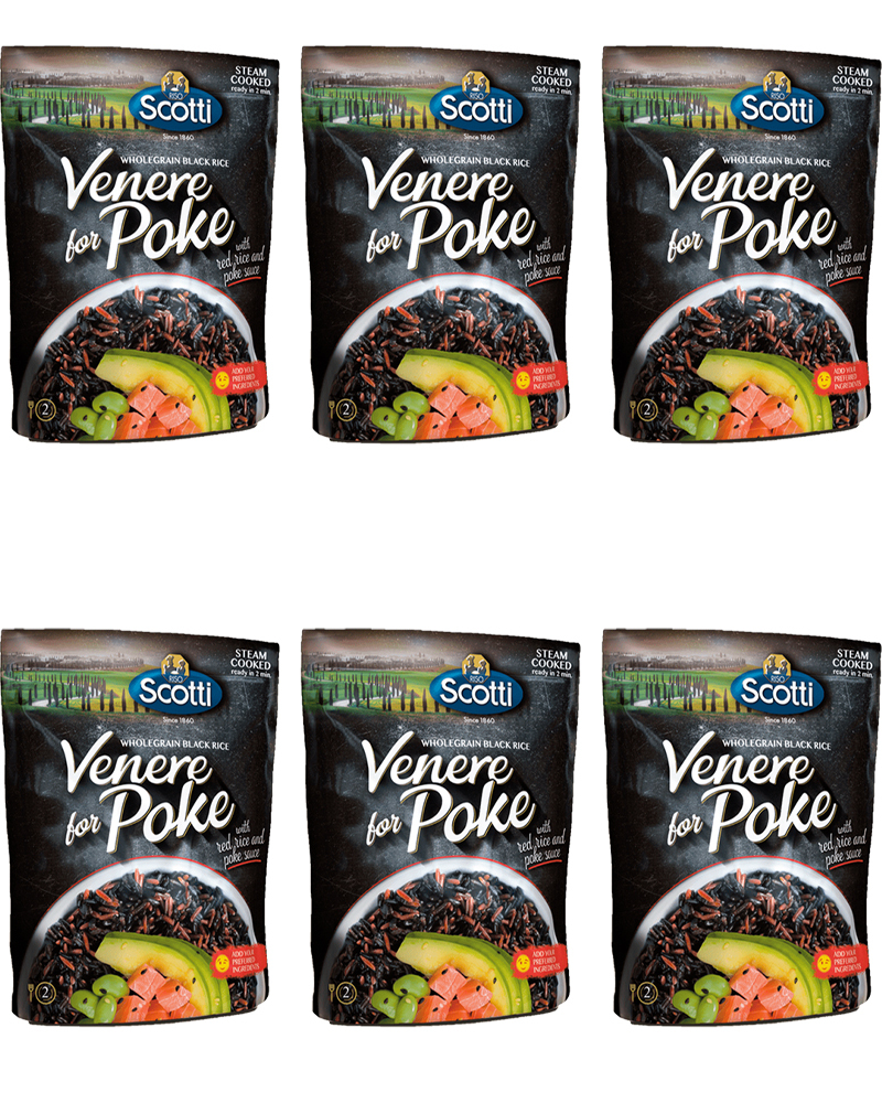 Смесь риса для Поке Riso Scotti Venere for Poke готовая к употреблению 230 гр. - 6 шт