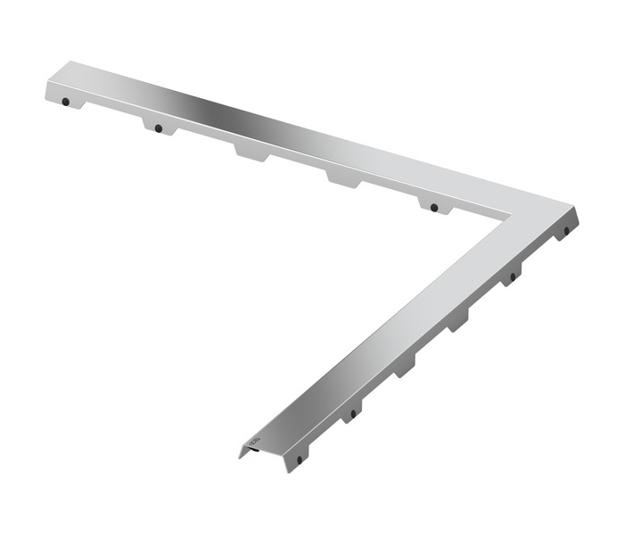 Декоративная решетка TECEdrainline steel II угловая 90° сталь глянец TECE 611282 решетка для душевого лотка tece