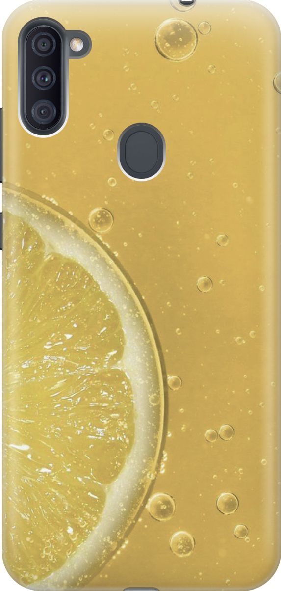 

Силиконовый чехол на Samsung Galaxy A11/M11 с принтом "Лимонад", Белый;желтый, 2841