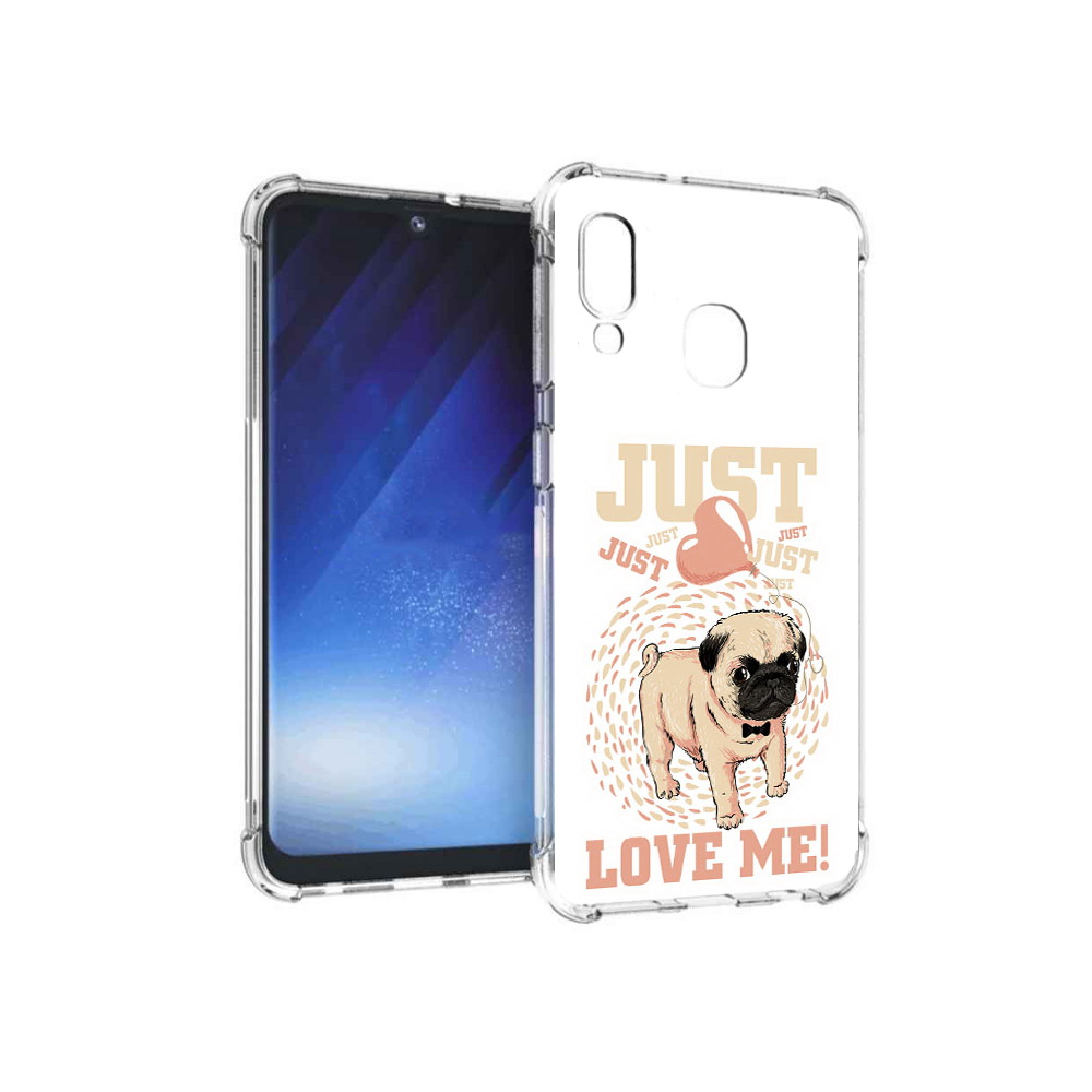 

Чехол MyPads Tocco для Samsung Galaxy A20e Люби меня (PT133424.505.109), Прозрачный, Tocco