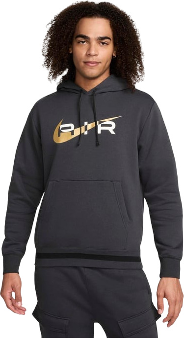 

Худи мужское Nike M Nsw Sw Air Po Hoody Flc Bb серое XL, Серый, M Nsw Sw Air Po Hoody Flc Bb