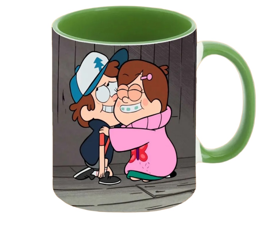 фото Кружка coolpodarok гравити фолз мэбл и диппер сундук серый фон gravity falls mabl&dipper