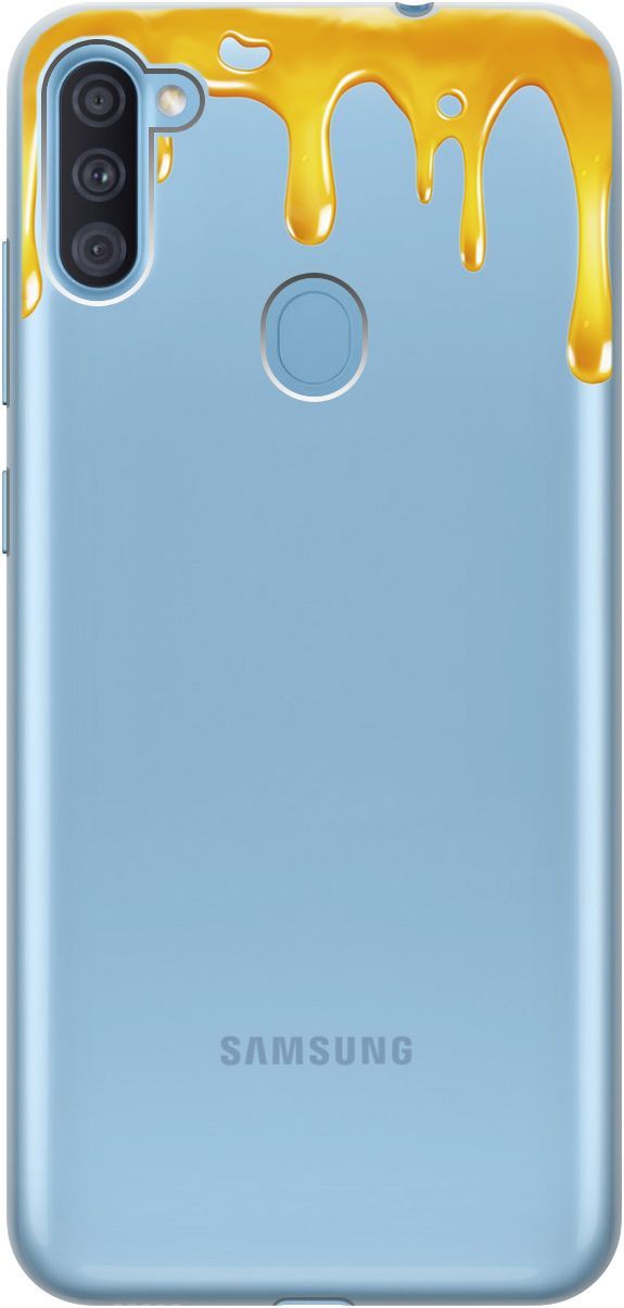 

Чехол на Samsung Galaxy A11/M11 с принтом "Honey" прозрачный, Прозрачный;желтый, 1756