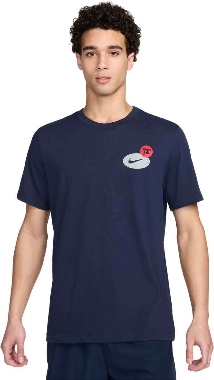 

Футболка мужская Nike M NK DF TEE 3MO GFX синяя XL, Синий, M NK DF TEE 3MO GFX