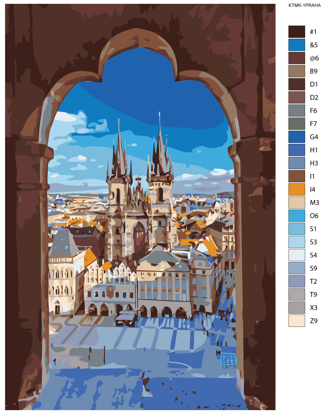 

Картина по номерам, Живопись по номерам, 60 x 90, KTMK-1PRAHA, KTMK-1PRAHA