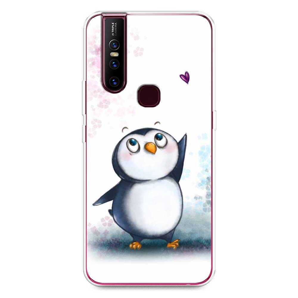 

Чехол Awog на Vivo V15 "Пингвин и сердечко", Разноцветный, 261050-1