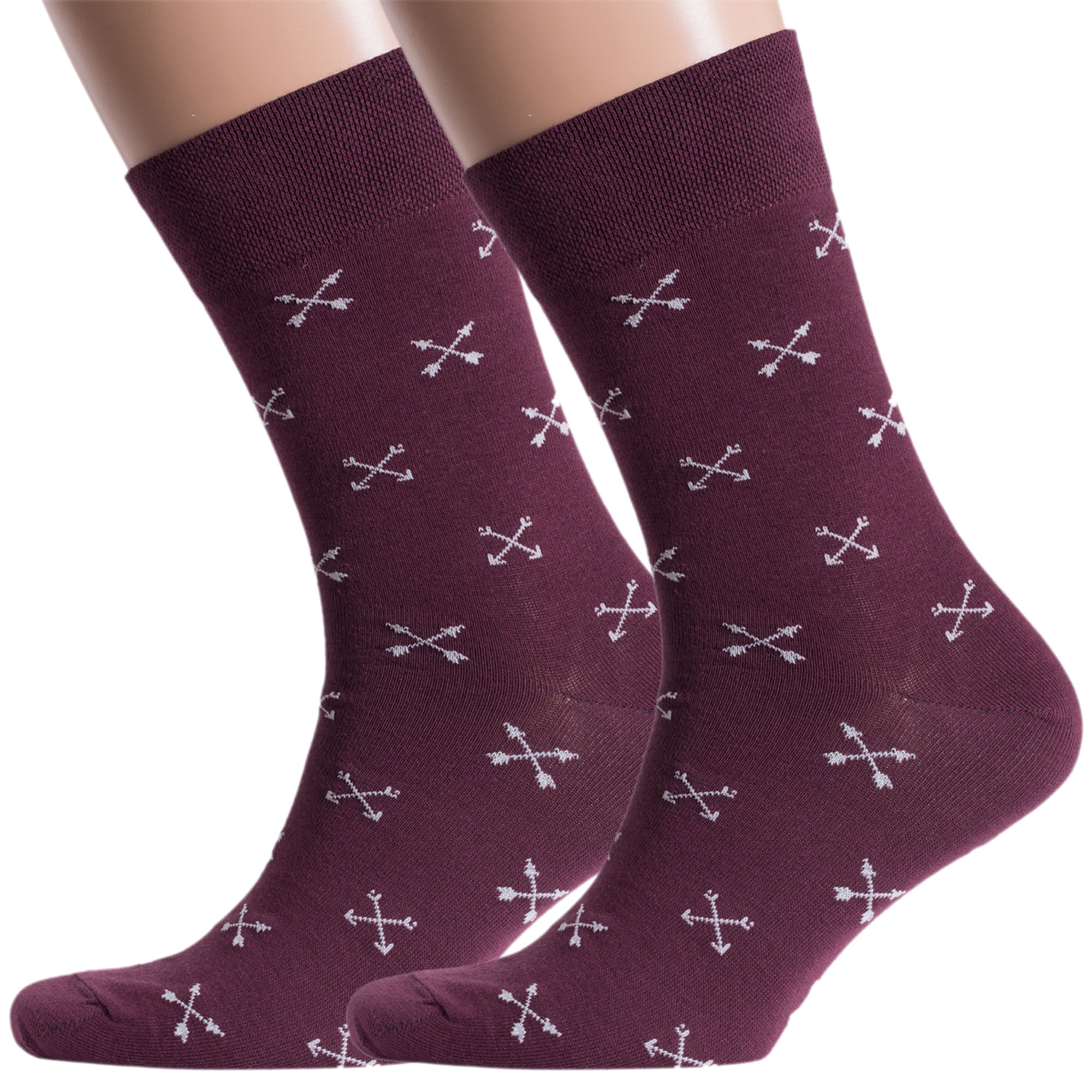 

Комплект носков мужских MoscowSocksClub 2-NM-97 бордовых 27, 2 пары, Бордовый, 2-NM-97