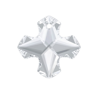 фото Подвеска swarovski crystal 28x28 мм белая