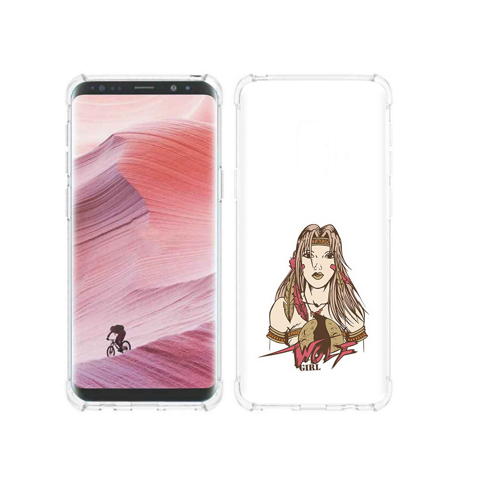 

Чехол MyPads Tocco для Samsung Galaxy S9 девушка волк (PT101623.567.306), Прозрачный, Tocco