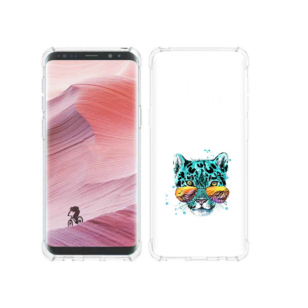 

Чехол MyPads Tocco для Samsung Galaxy S9 голубой лео (PT101623.567.294), Прозрачный, Tocco