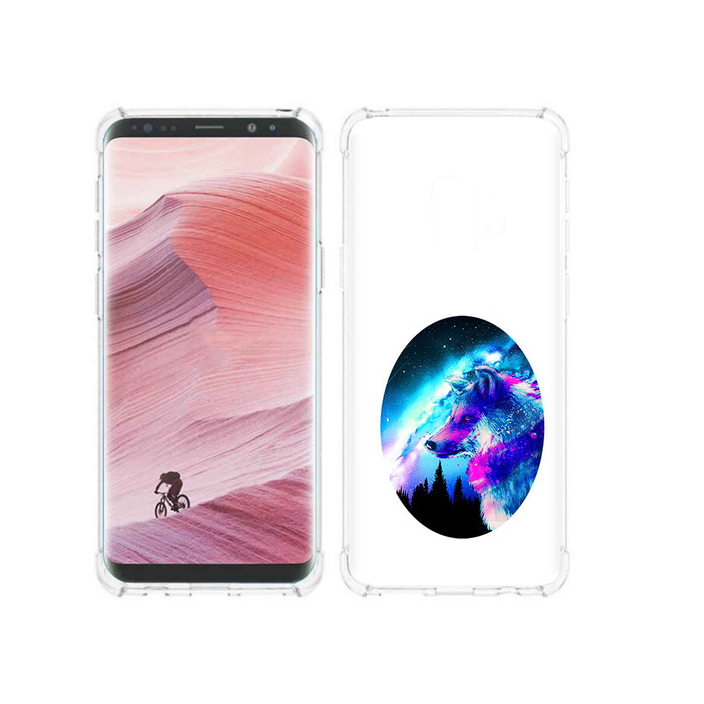 

Чехол MyPads Tocco для Samsung Galaxy S9 голубой волк (PT101623.567.293), Прозрачный, Tocco