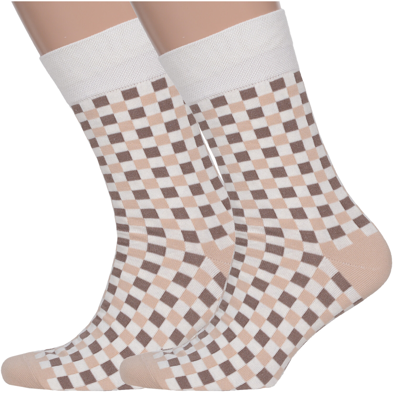

Комплект носков мужских MoscowSocksClub 2-nm-353 бежевых 27, 2 пары, Бежевый, 2-nm-353