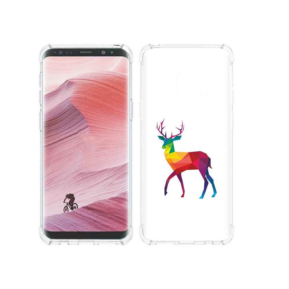 

Чехол MyPads Tocco для Samsung Galaxy S9 геометрический олень (PT101623.567.286), Прозрачный, Tocco