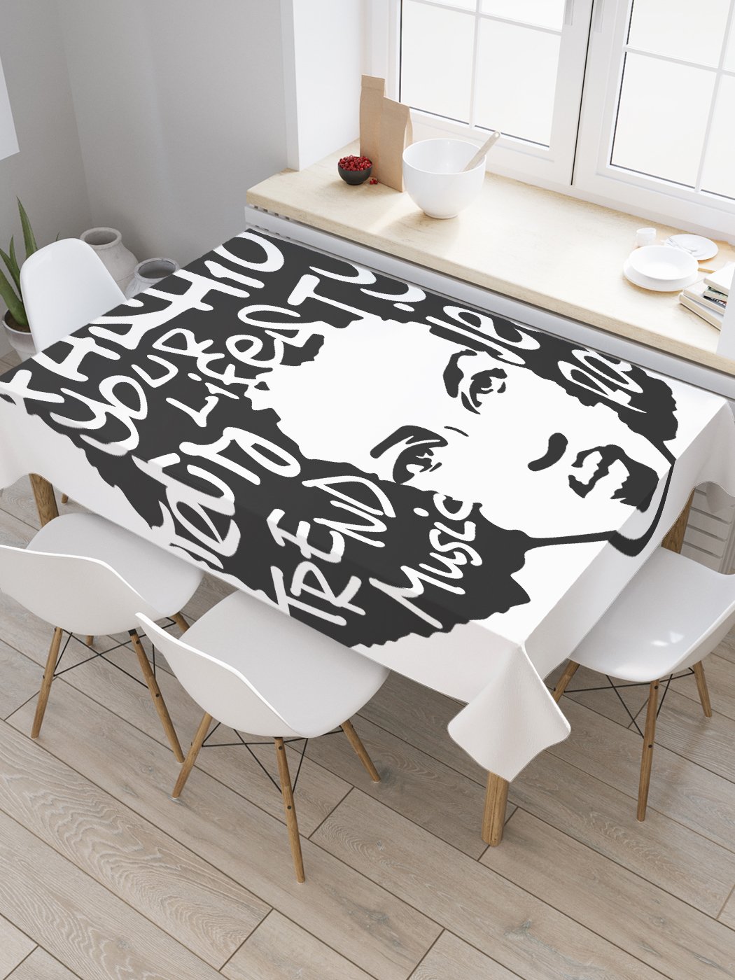 

Скатерть прямоугольная JoyArty "Трендовые джинсы" из сатена, 120x145 см, Черный, Трендовые джинсы