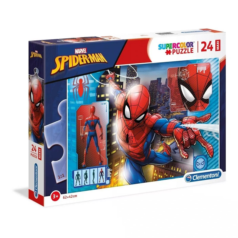 Пазл Clementoni 24 MAXI Marvel Spider-Man. Человек-паук, арт.28507