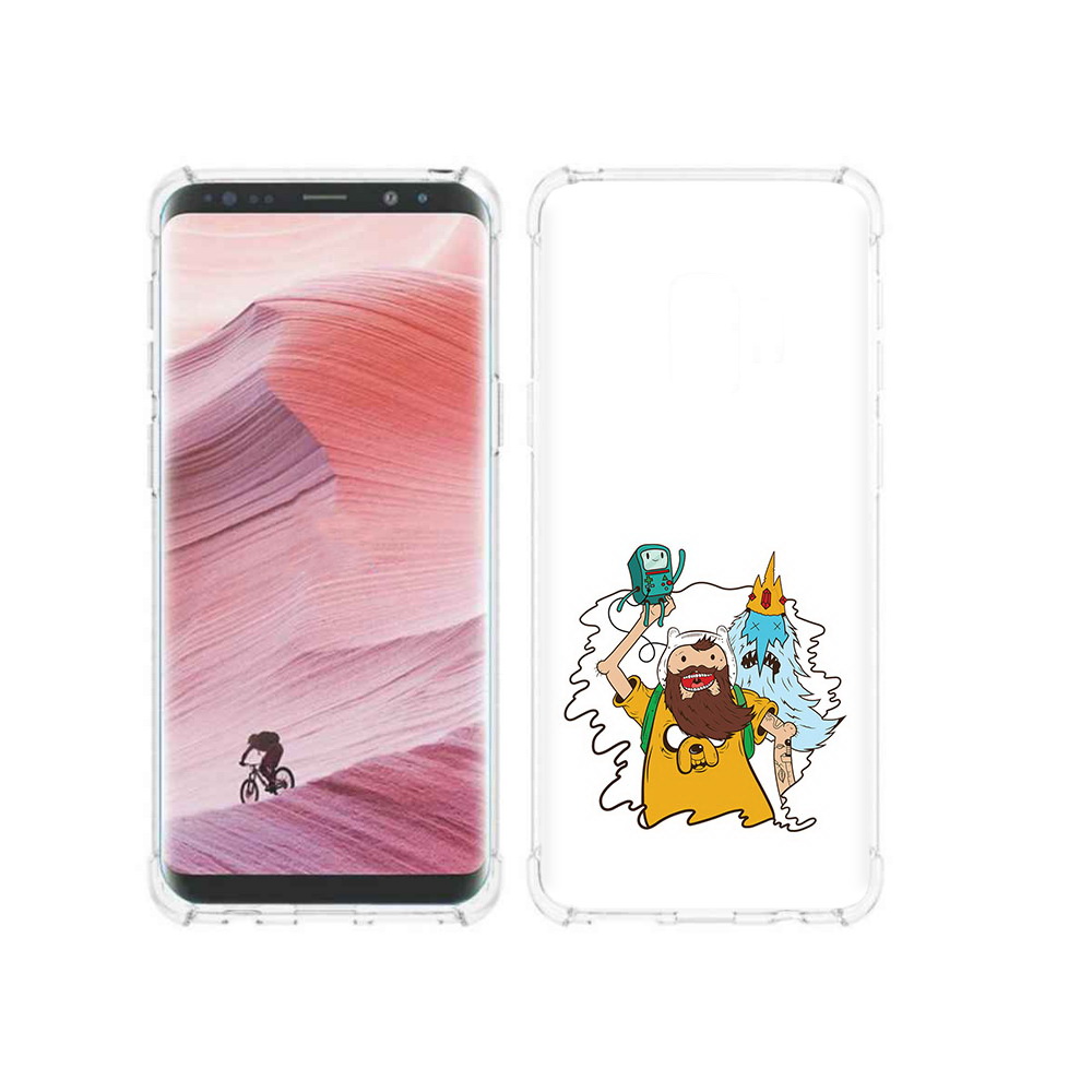 

Чехол MyPads Tocco для Samsung Galaxy S9 время приключений старый Финн (PT101623.567.279), Прозрачный, Tocco