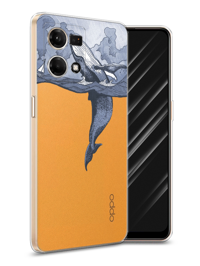 

Чехол Awog на Oppo Reno 8 4G "Два измерения", Голубой;черный;прозрачный, 2511450-7