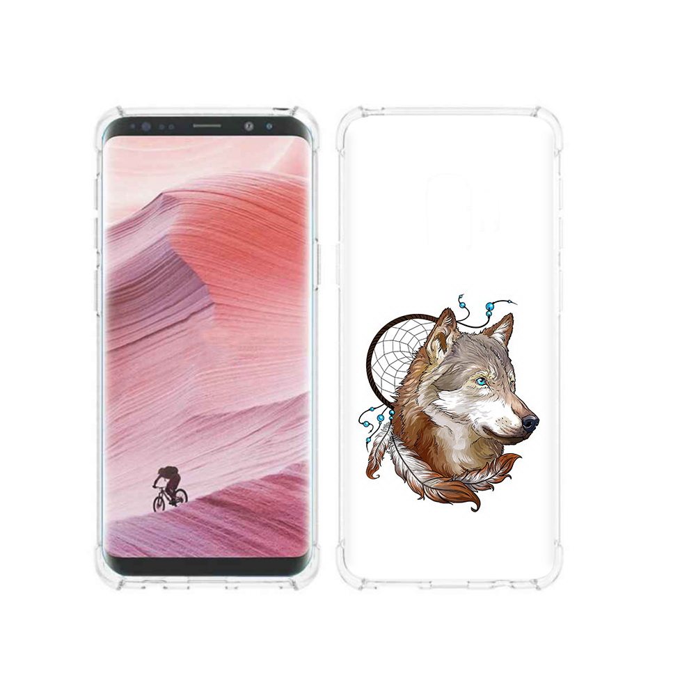 

Чехол MyPads Tocco для Samsung Galaxy S9 волк и ловец снов (PT101623.567.269), Прозрачный, Tocco