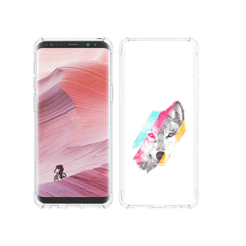 

Чехол MyPads Tocco для Samsung Galaxy S9 волк градиент (PT101623.567.268), Прозрачный, Tocco
