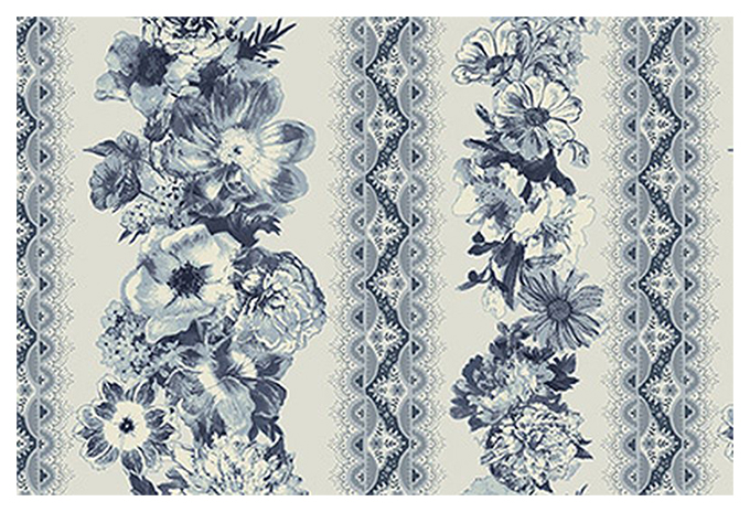 

Ткань Peppy Panel 4523-188 60x110 см 135+-5 г/м2 100% хлопок, Синий