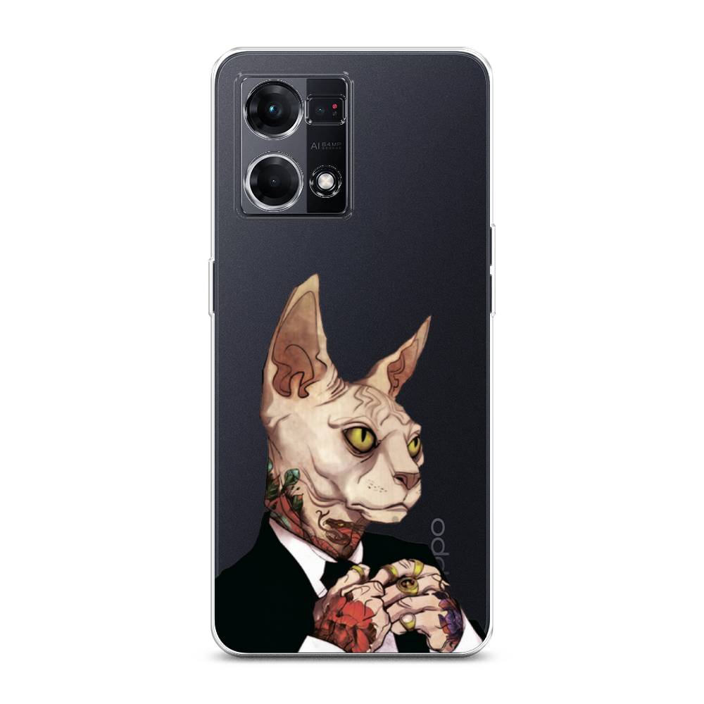 

Чехол Awog на Oppo Reno 8 4G "Татуированный сфинкс", Бежевый;черный;красный, 2511450-7