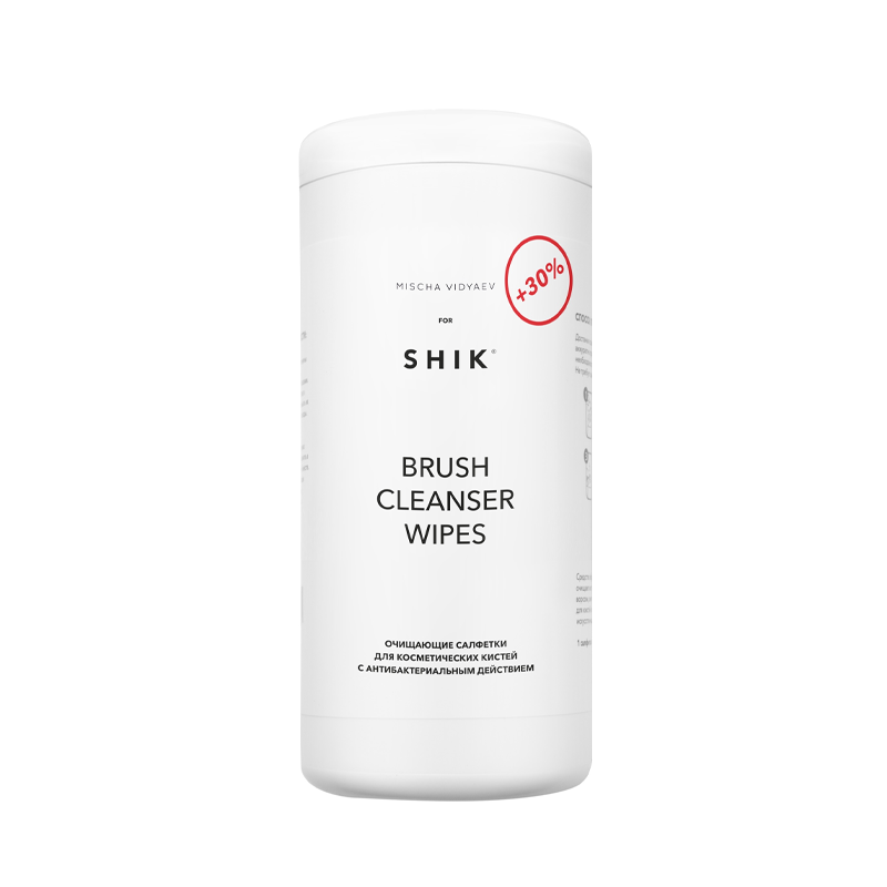 фото Очищающие салфетки для кистей shik brush cleansing wipes maxi 100 шт