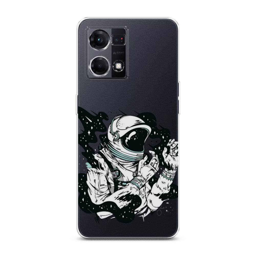 

Чехол Awog на Oppo Reno 8 4G "Космонавт арт", Черный;бежевый;белый, 2511450-7