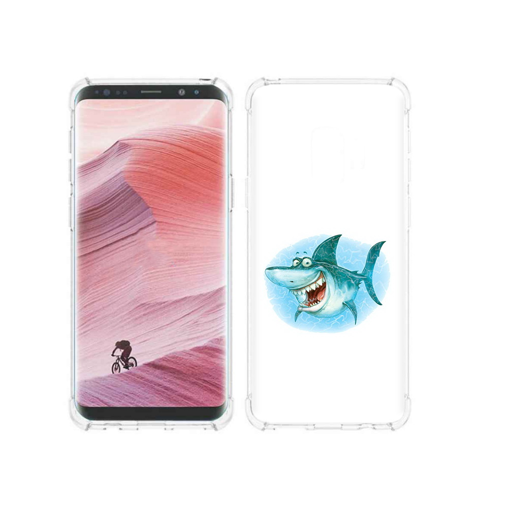 

Чехол MyPads Tocco для Samsung Galaxy S9 веселая акула (PT101623.567.261), Прозрачный, Tocco