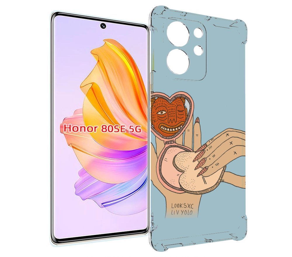 

Чехол MyPads макияж картинка женский для Honor 80 SE, Прозрачный, Tocco