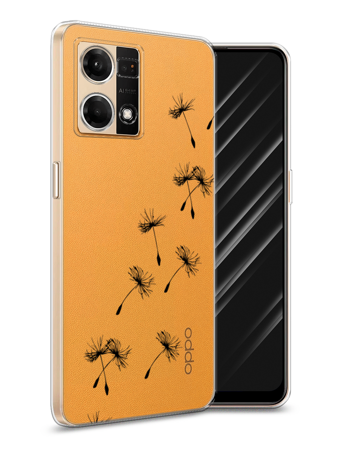 

Чехол Awog на Oppo Reno 8 4G "Летящие одуванчики", Черный, 2511450-8