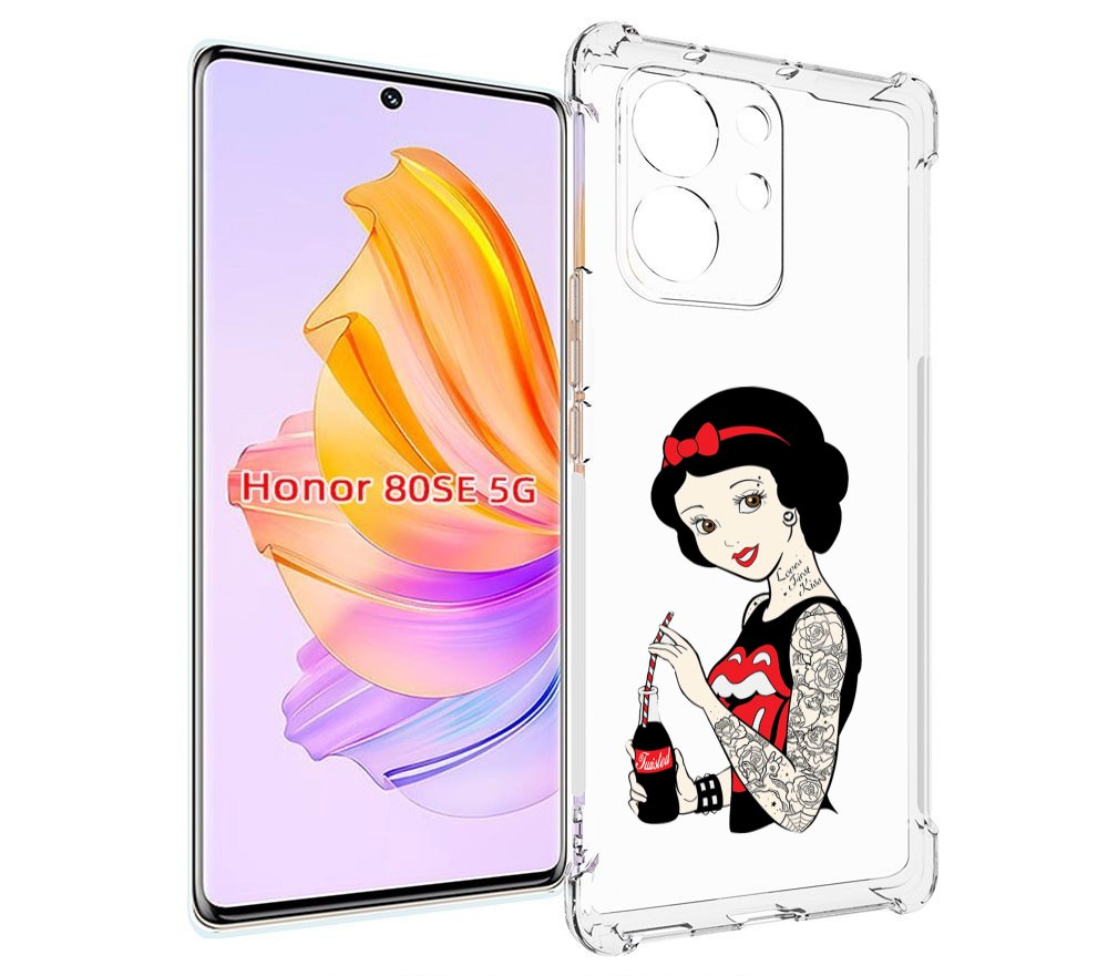 

Чехол MyPads любительница-колы женский для Honor 80 SE, Прозрачный, Tocco