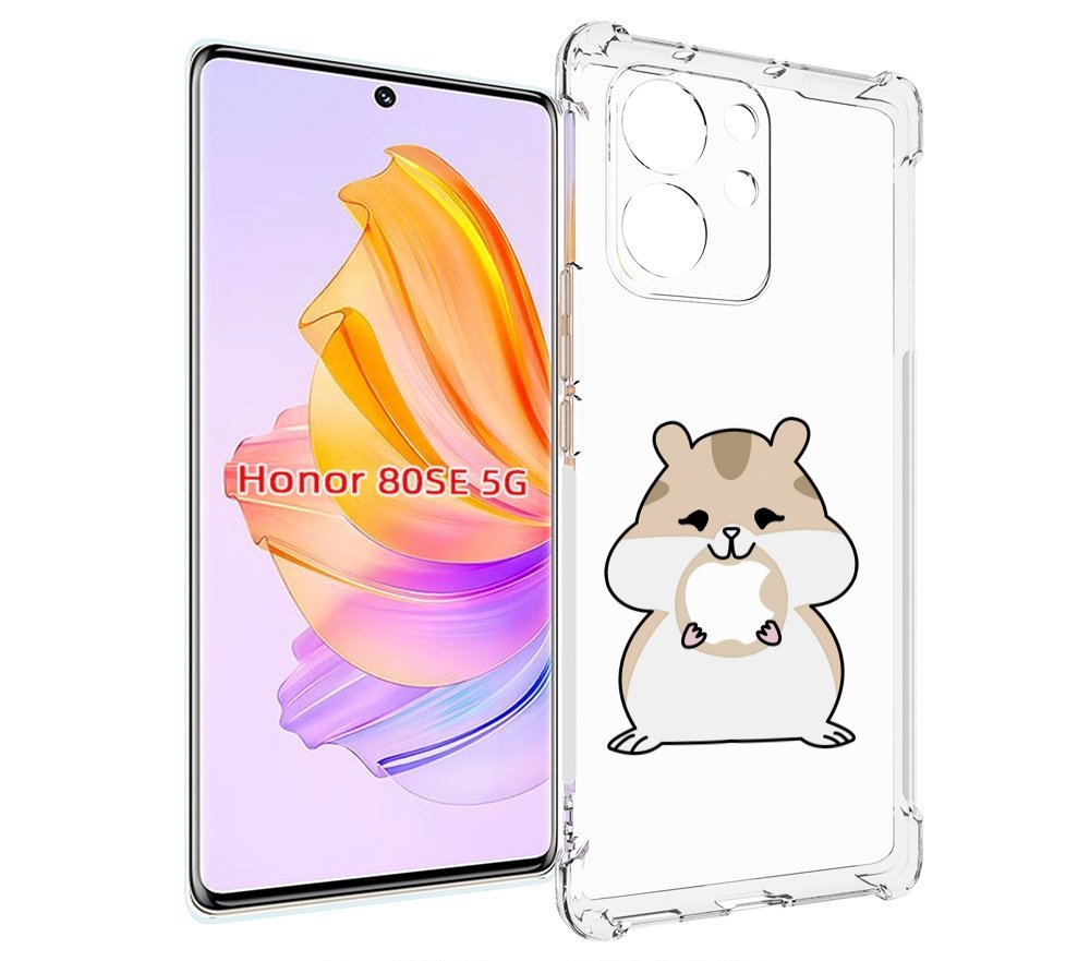 

Чехол MyPads любитель-яблок детский для Honor 80 SE, Прозрачный, Tocco