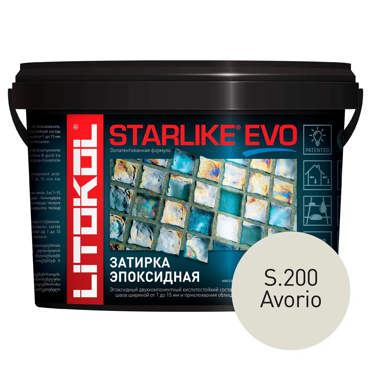 фото Затирка litokol starlike evo s.200 avorio 2,5кг