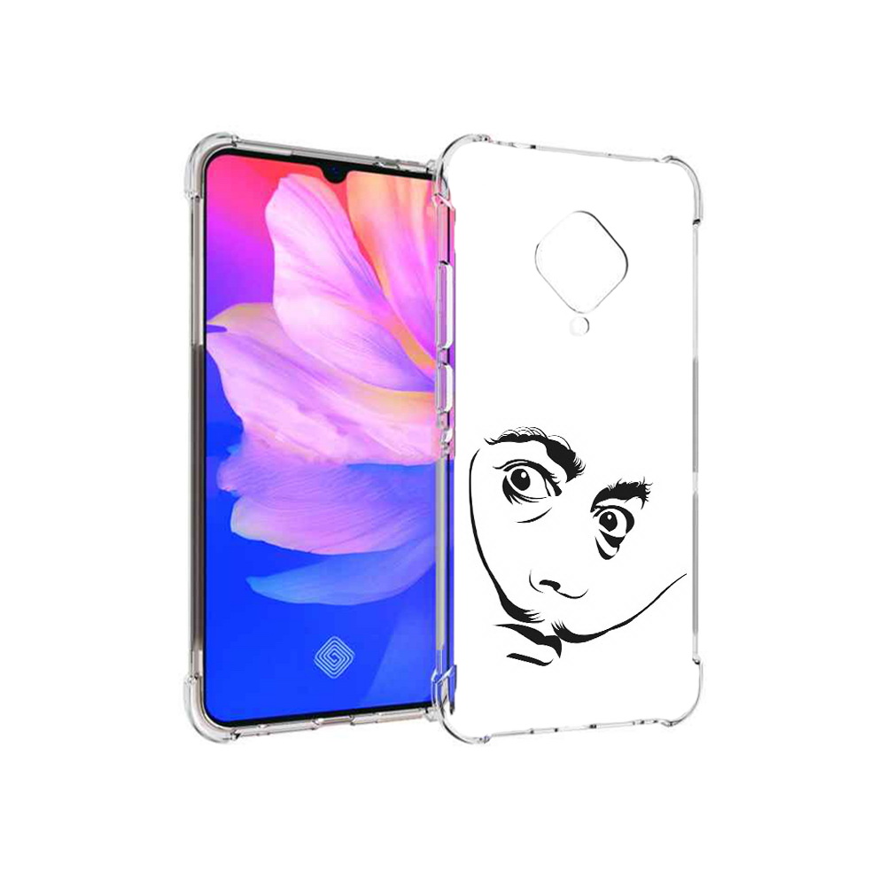 

Чехол MyPads Tocco для Vivo V17 мужчина с длинными усами (PT147343.378.487), Прозрачный, Tocco