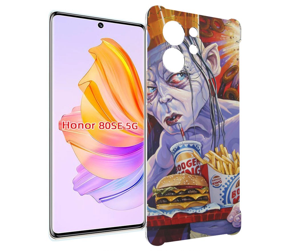 

Чехол MyPads любитель бургер кинга для Honor 80 SE, Прозрачный, Tocco