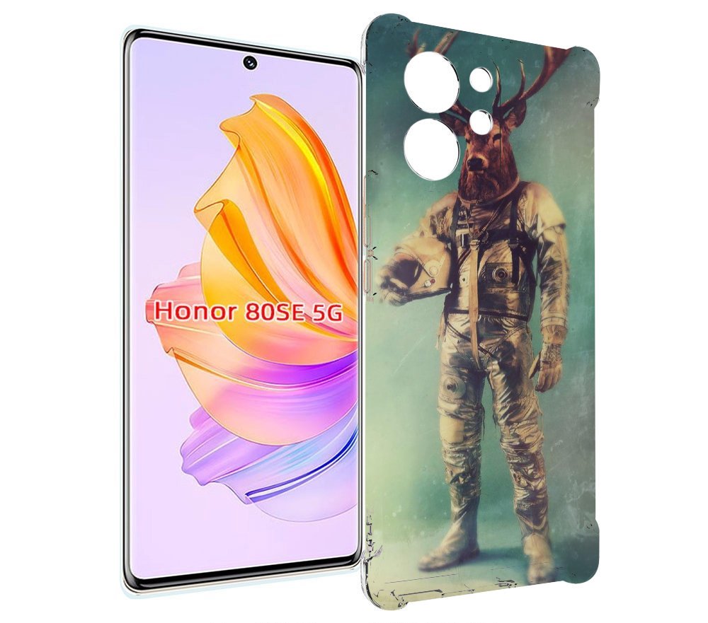 

Чехол MyPads лось космонавт для Honor 80 SE, Прозрачный, Tocco