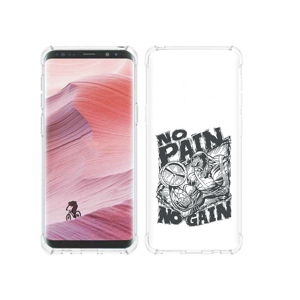 

Чехол MyPads Tocco для Samsung Galaxy S9 бодибилдинг тяжелая работа (PT101623.567.238), Прозрачный, Tocco